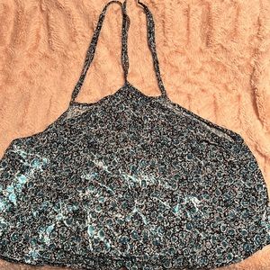 Floral American eagle tank